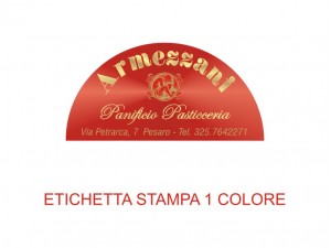 Etichette adesive per pasticcerie, bar, panetterie e gelaterie (mm 40x20)  (cod.34/I )